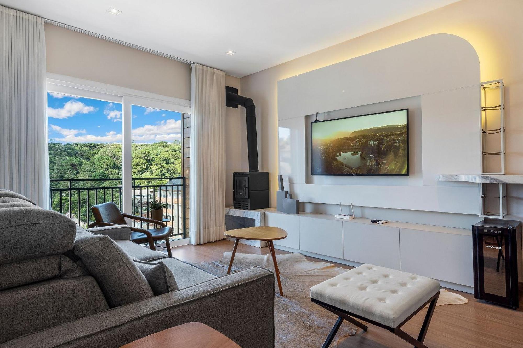 Apartamento Essence 2 Suites By Achei กรามาโด ภายนอก รูปภาพ